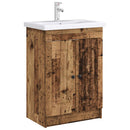 vidaXL Fürdőszobai Mosdó Alatti Szekrény Antik Fa 78,5 x 37,5 x 81 cm