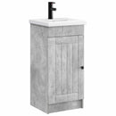 vidaXL Fürdőszobai pult mosdóval Betonszürke 42 x 40 x 84,5 cm