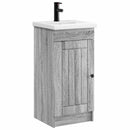 vidaXL Fürdőszobai pult mosdóval Szürke Sonoma 42 x 40 x 84,5 cm