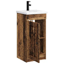 vidaXL Fürdőszobai pult mosdóval Antik Fa 42 x 40 x 84,5 cm Szerelt Fa