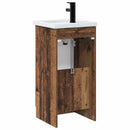 vidaXL Fürdőszobai pult mosdóval Antik Fa 42 x 40 x 84,5 cm Szerelt Fa