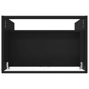 vidaXL Fürdőszobai Mosdó Alatti Szekrény Fekete 56 x 37,5 x 81 cm