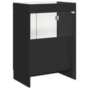 vidaXL Fürdőszobai Mosdó Alatti Szekrény Fekete 78,5 x 37,5 x 81 cm