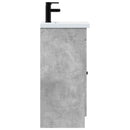 vidaXL Fürdőszobai pult mosdóval Betonszürke 42 x 40 x 84,5 cm