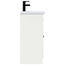 vidaXL Fürdőszobai pult mosdóval Magasfényű Fehér 42 x 40 x 84,5 cm