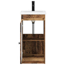 vidaXL Fürdőszobai pult mosdóval Antik Fa 42 x 40 x 84,5 cm Szerelt Fa
