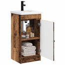 vidaXL Fürdőszobai pult mosdóval Antik Fa 42 x 40 x 84,5 cm Szerelt Fa