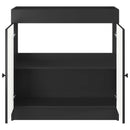 vidaXL Fürdőszobai Mosdó Alatti Szekrény Fekete 56 x 37,5 x 81 cm
