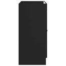 vidaXL Fürdőszobai Mosdó Alatti Szekrény Fekete 78,5 x 37,5 x 81 cm