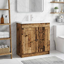 vidaXL Fürdőszobai Mosdó Alatti Szekrény Antik Fa 78,5 x 37,5 x 81 cm