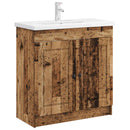 vidaXL Fürdőszobai Mosdó Alatti Szekrény Antik Fa 78,5 x 37,5 x 81 cm