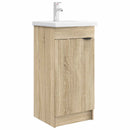 vidaXL Fürdőszobai pult mosdóval Sonoma Tölgy 42 x 40 x 84,5 cm