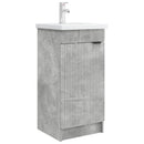 vidaXL Fürdőszobai pult mosdóval Betonszürke 42 x 40 x 84,5 cm