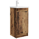 vidaXL Fürdőszobai pult mosdóval Antik Fa 42 x 40 x 84,5 cm Szerelt Fa