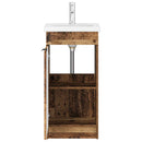 vidaXL Fürdőszobai pult mosdóval Antik Fa 42 x 40 x 84,5 cm Szerelt Fa