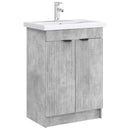 vidaXL Fürdőszobai Mosdó Alatti Szekrény Betonszürke 56 x 37,5 x 81 cm