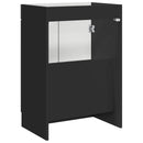 vidaXL Fürdőszobai Mosdó Alatti Szekrény Fekete 78,5 x 37,5 x 81 cm