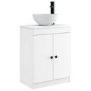 vidaXL Fürdőszobai pult mosdóval Fehér 54 x 35 x 83 cm Szerelt Fa