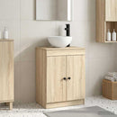 vidaXL Fürdőszobai pult mosdóval Sonoma Tölgy 54 x 35 x 83 cm
