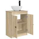 vidaXL Fürdőszobai pult mosdóval Sonoma Tölgy 54 x 35 x 83 cm