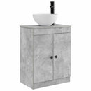 vidaXL Fürdőszobai pult mosdóval Betonszürke 54 x 35 x 83 cm