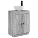vidaXL Fürdőszobai pult mosdóval Szürke Sonoma 54 x 35 x 83 cm