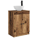 vidaXL Fürdőszobai pult mosdóval Antik Fa 54 x 35 x 83 cm Szerelt Fa