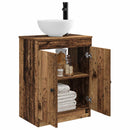 vidaXL Fürdőszobai pult mosdóval Antik Fa 54 x 35 x 83 cm Szerelt Fa