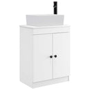 vidaXL Fürdőszobai pult mosdóval Fehér 54 x 35 x 83 cm Szerelt Fa