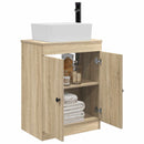 vidaXL Fürdőszobai pult mosdóval Sonoma Tölgy 54 x 35 x 83 cm