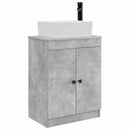 vidaXL Fürdőszobai pult mosdóval Betonszürke 54 x 35 x 83 cm