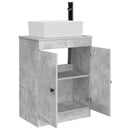 vidaXL Fürdőszobai pult mosdóval Betonszürke 54 x 35 x 83 cm