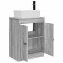 vidaXL Fürdőszobai pult mosdóval Szürke Sonoma 54 x 35 x 83 cm