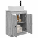 vidaXL Fürdőszobai pult mosdóval Szürke Sonoma 54 x 35 x 83 cm