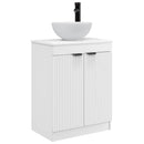 vidaXL Fürdőszobai pult mosdóval Fehér 54 x 35 x 83 cm Szerelt Fa