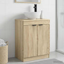 vidaXL Fürdőszobai pult mosdóval Sonoma Tölgy 54 x 35 x 83 cm