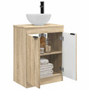 vidaXL Fürdőszobai pult mosdóval Sonoma Tölgy 54 x 35 x 83 cm