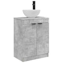 vidaXL Fürdőszobai pult mosdóval Betonszürke 54 x 35 x 83 cm