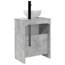 vidaXL Fürdőszobai pult mosdóval Betonszürke 54 x 35 x 83 cm