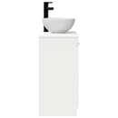 vidaXL Fürdőszobai pult mosdóval Magasfényű Fehér 54 x 35 x 83 cm