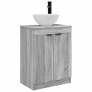 vidaXL Fürdőszobai pult mosdóval Szürke Sonoma 54 x 35 x 83 cm