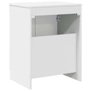 vidaXL Fürdőszoba Székény Magasfényű Fehér 54 x 41 x 70 cm Szerelt Fa