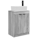 vidaXL Fürdőszobai pult mosdóval Szürke Sonoma 54 x 35 x 83 cm