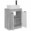 vidaXL Fürdőszobai pult mosdóval Szürke Sonoma 54 x 35 x 83 cm