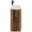 vidaXL Fürdőszobai pult mosdóval Antik Fa 54 x 35 x 83 cm Szerelt Fa