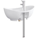 vidaXL Fürdőszobai mosdókagyló Krómszínű 59 x 35 x 21 cm Fém