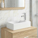 vidaXL Fürdőszobai mosdókagyló Krómszínű 45,5 x 25,5 x 13 cm Fém