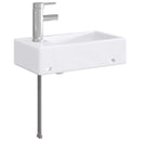 vidaXL Fürdőszobai mosdókagyló Krómszínű 45,5 x 25,5 x 13 cm Fém