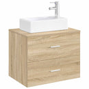 vidaXL Fürdőszobai mosdókagyló Krómszínű 45,5 x 25,5 x 13 cm Fém