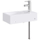 vidaXL Fürdőszobai mosdókagyló Krómszínű 45,5 x 25,5 x 13 cm Fém